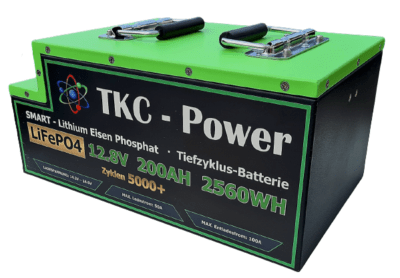 KLEINE Lithium / LiFePO4 100AH / 200AH Kleinste Batterie / Camper Untersitz  / Marine - TKC Power Solutions